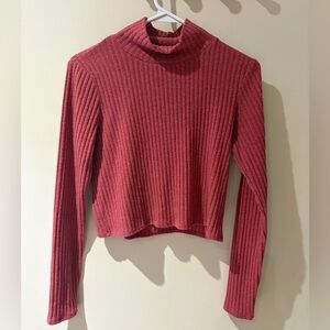 Ribbed Red Women's Top
